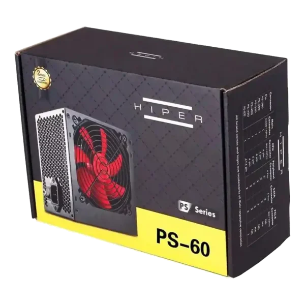 HIPER PS-60 600W 12 CM FAN POWER SUPPLY