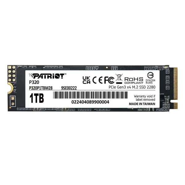 Patriot-P320-512GB-30002200MBs-NVMe-M2-SSD-Disk