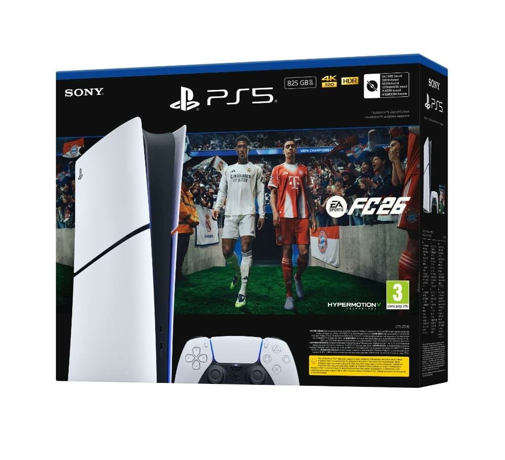 Sony Playstation 5 PS5 Slim Digital Edition E Chassis 825GB With Game Voucher FC26